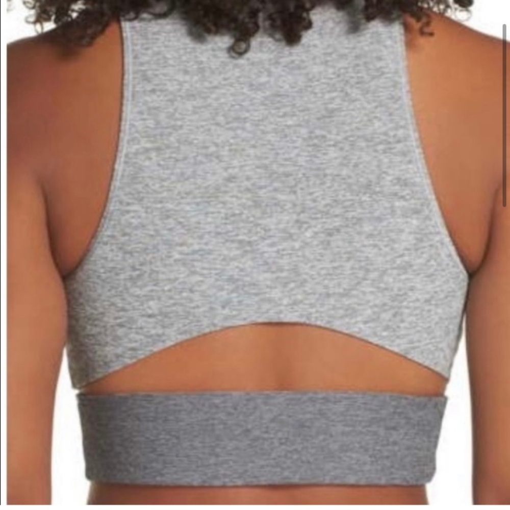 Outdoor Voices Gray Colorblock Sports Bra - Picture 2 of 7